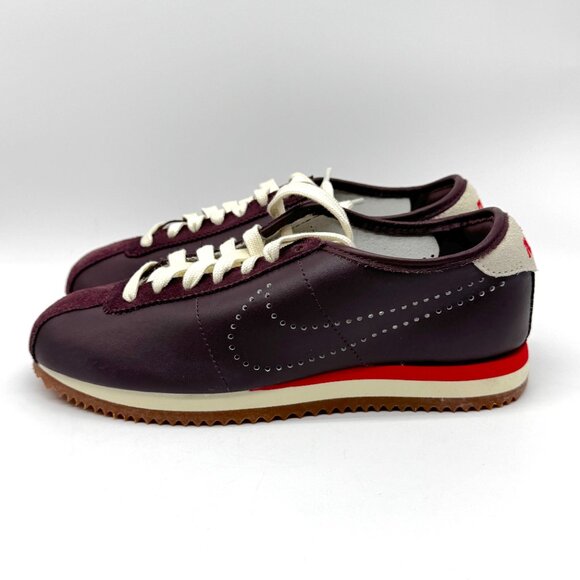 Nike Womens Cortez Leather Burgundy Crush Shoes Sz 6 New Sneaker HQ1841-601 - Picture 4 of 12